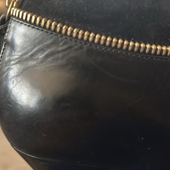 Christian Louboutin Col Zippe Boots Black Leather Stiletto Zip Boots Size 37.5 - Picture 10 of 15